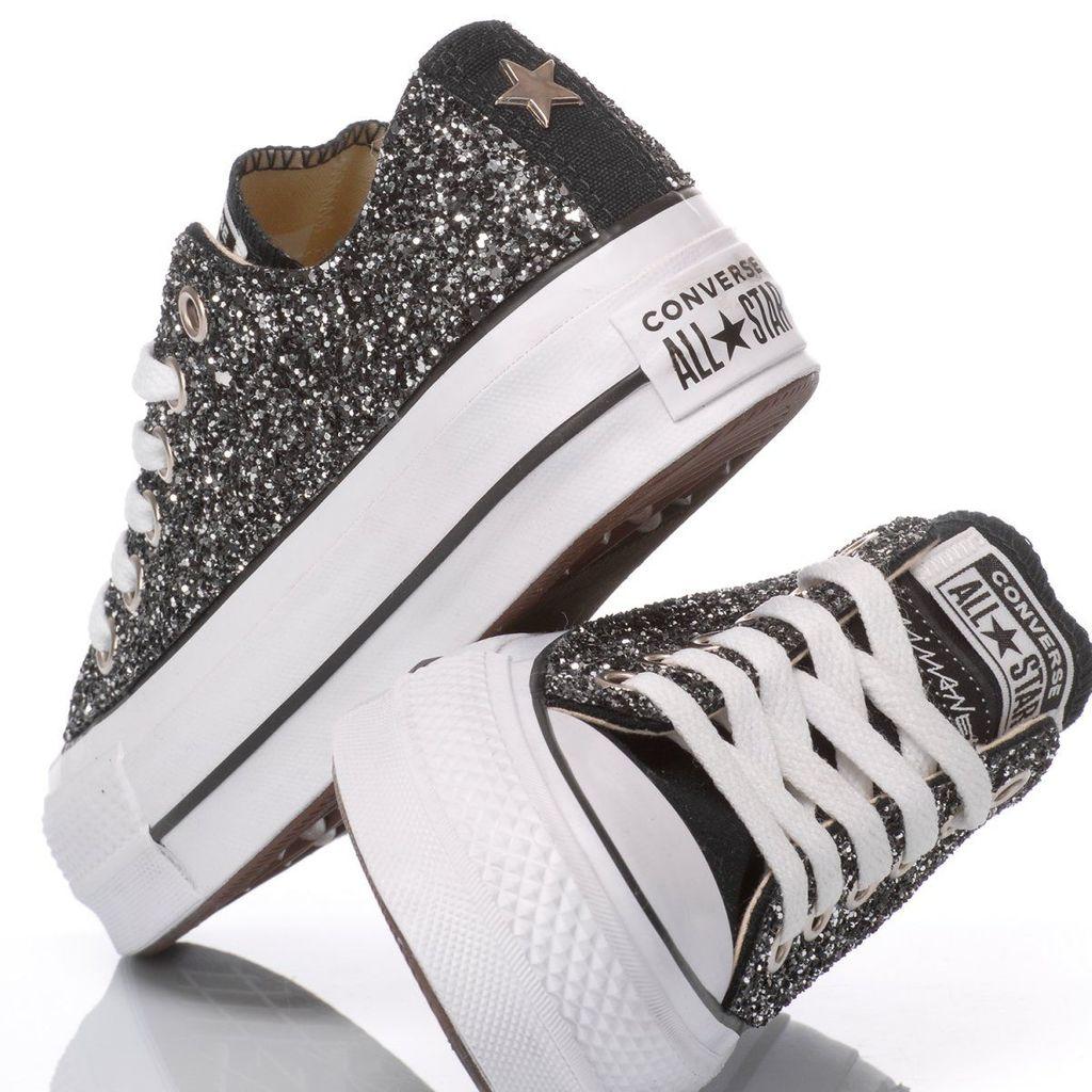 converse women's glitter fashion sneakers