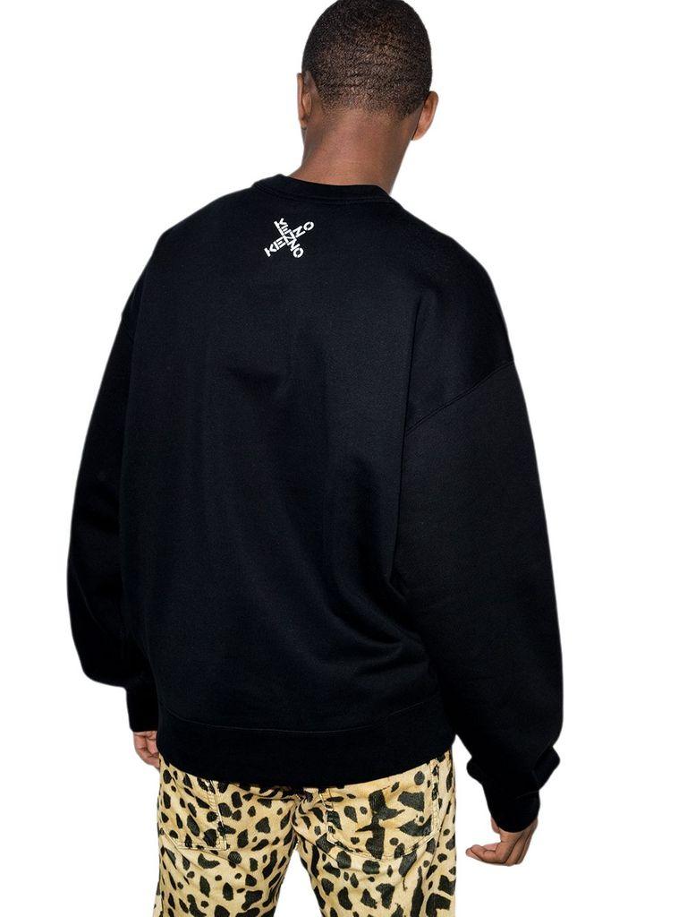 KENZO Cotton Cross Logo Sweatshirt in Black for Men - Save 52% - Lyst