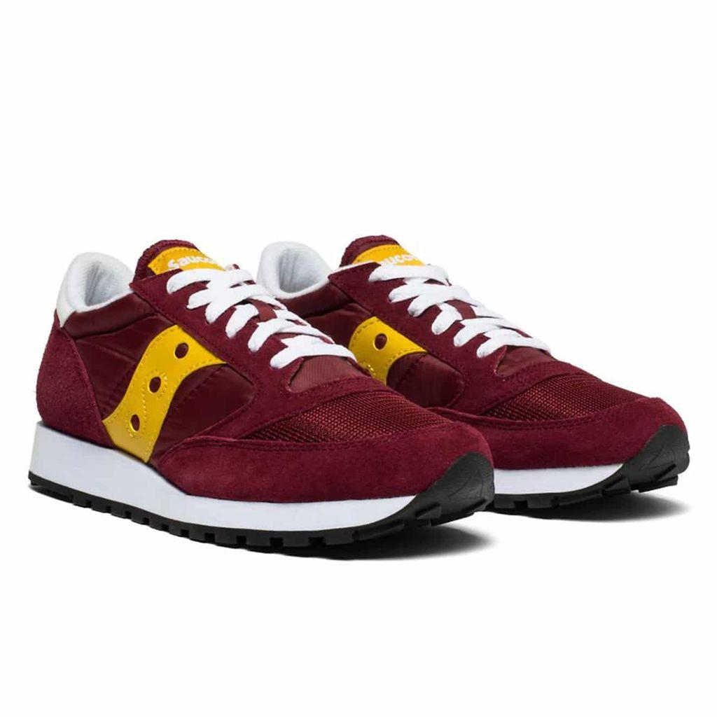 Saucony Synthetic Jazz Original Vintage Mens Maroon / Yellow Trainers in  Burgundy (Purple) for Men - Lyst