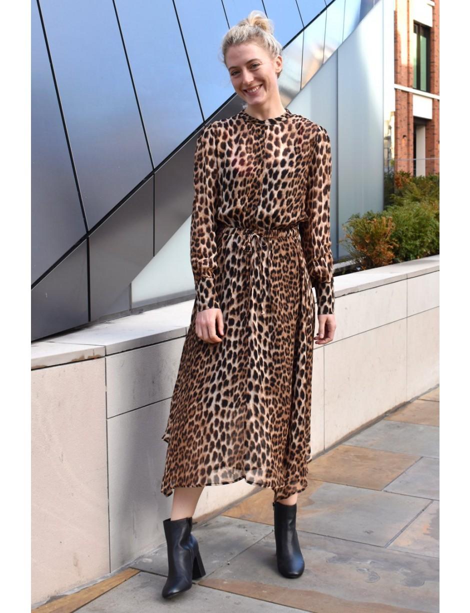 Just Female Synthetic Jana Leopard Dress - Lyst