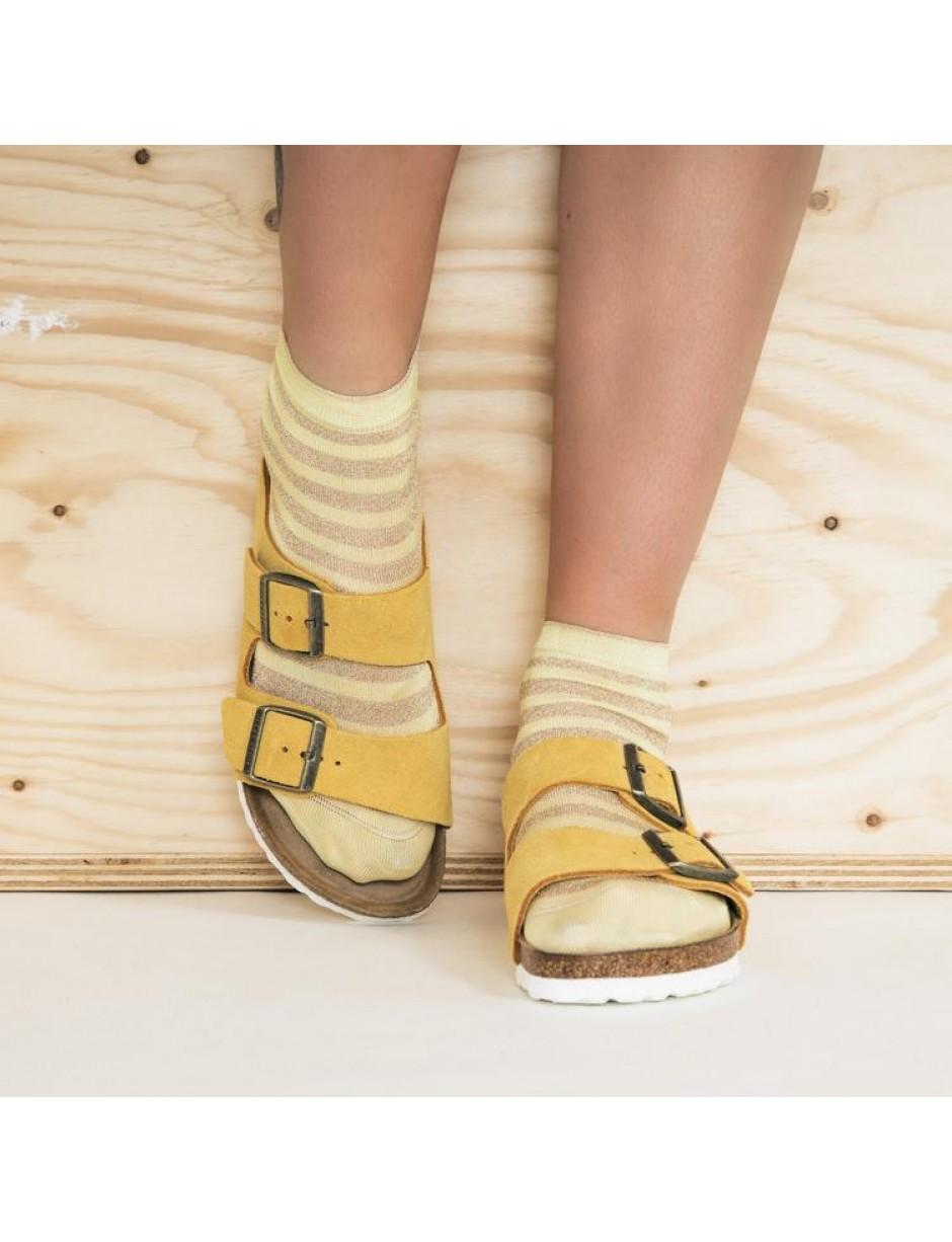 Birkenstock Womens Arizona Soft Footbed Ochre Ws Sandals 