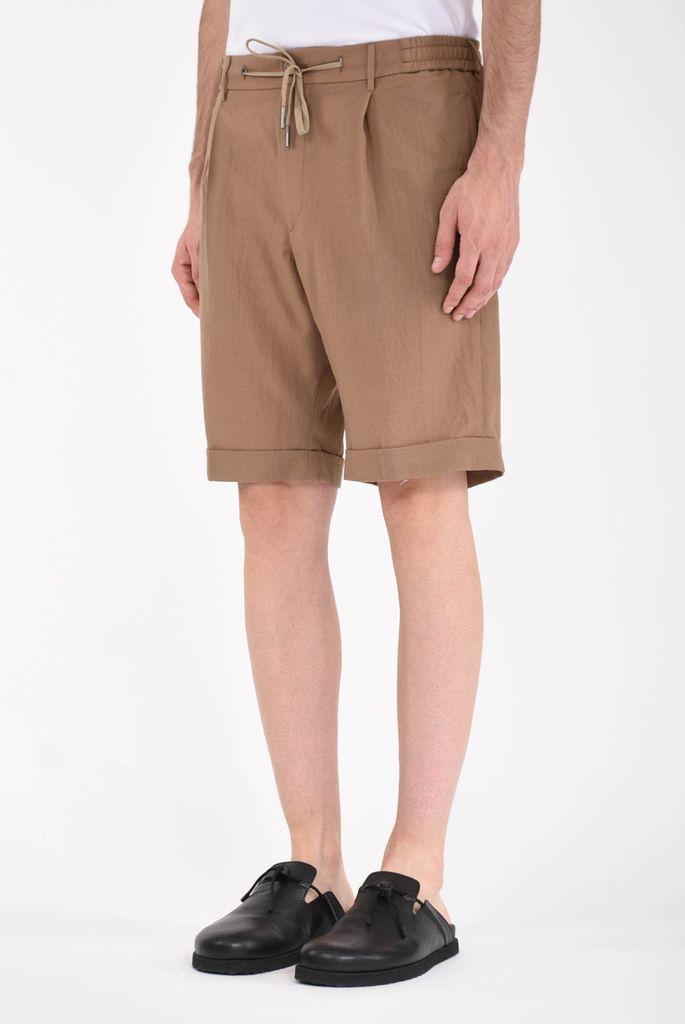 Tagliatore Bermuda Con Pinces In Fresco Lana in Brown for Men | Lyst