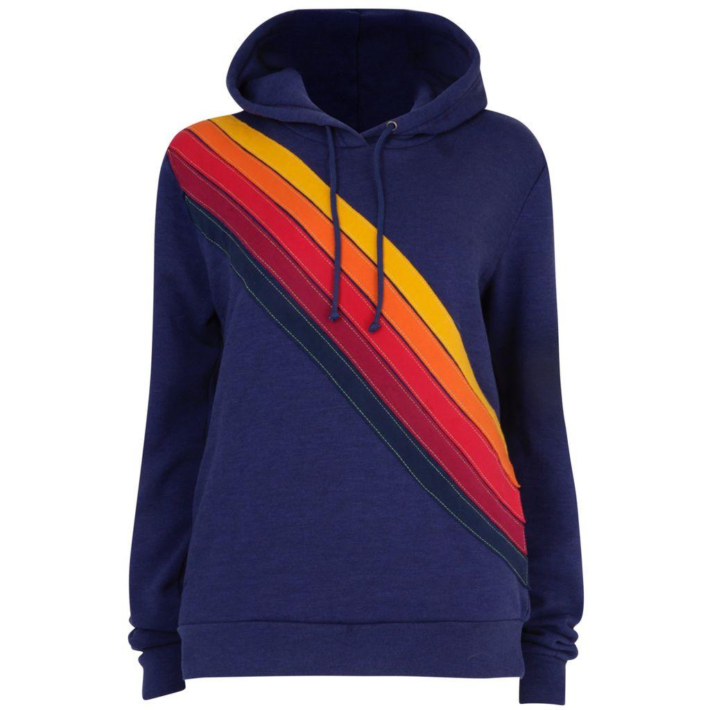 Aviator Nation Cotton Cross Stripe Blue - Lyst