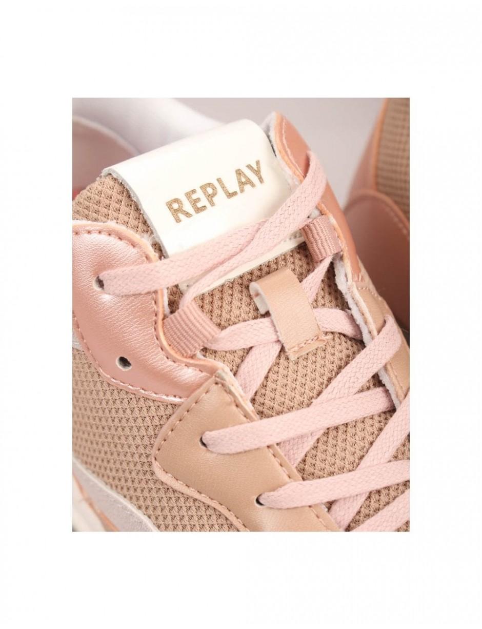 replay pink trainers