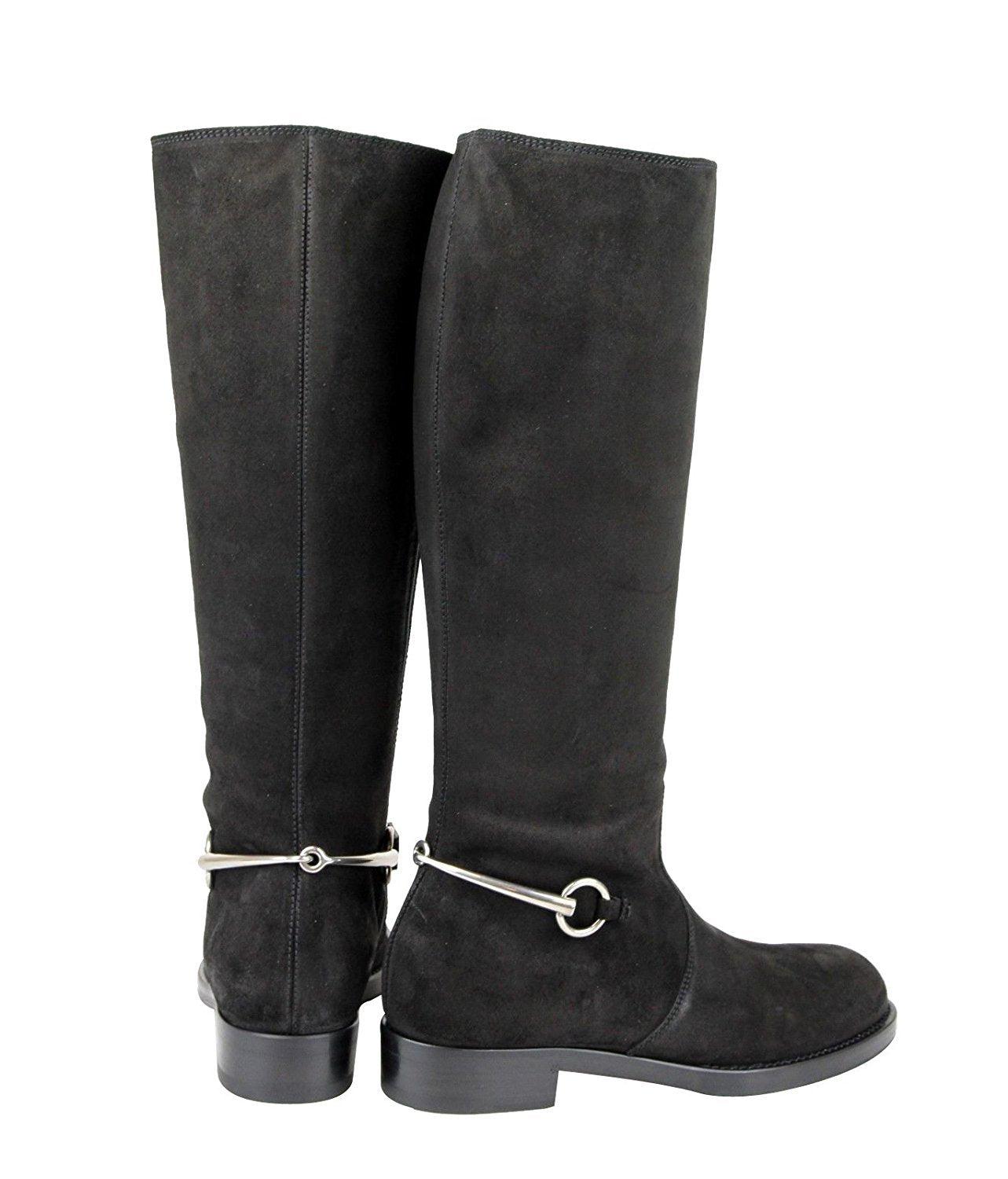 tall suede boots flat