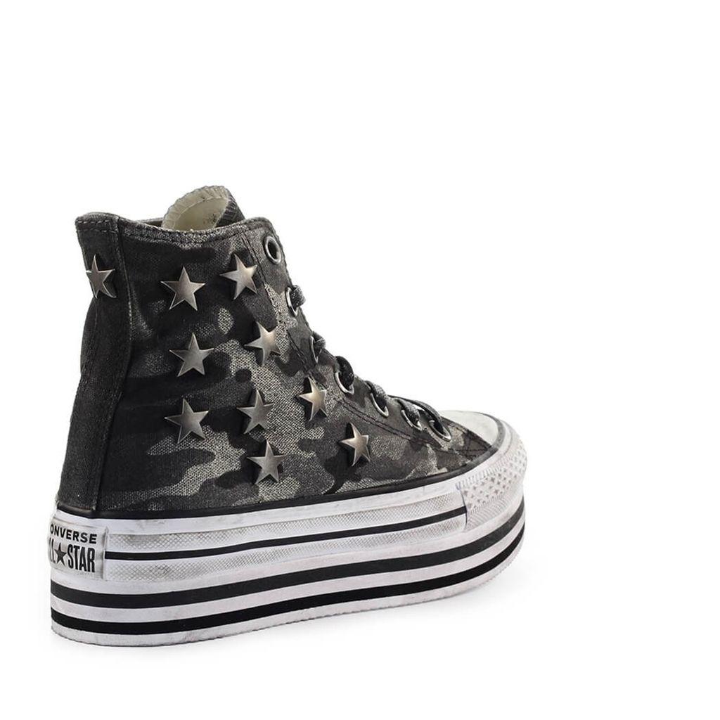 Converse Canvas Sneaker Platform Chuck Taylor All Star Eva Camo in Grey  (Gray) | Lyst