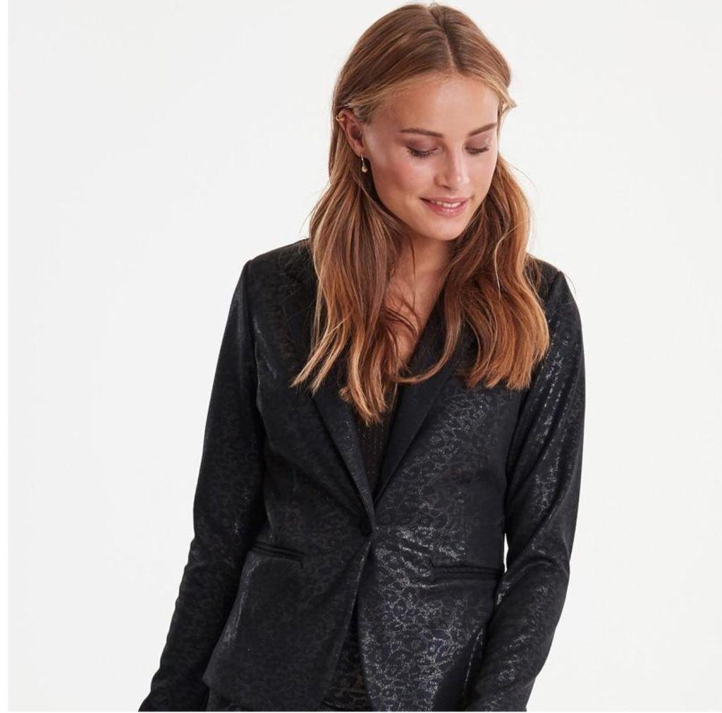black shimmer jacket