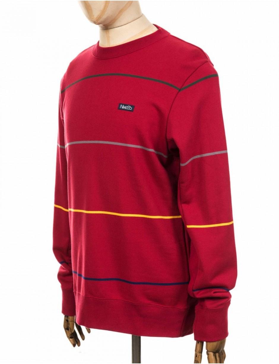 nike sb everett stripe crewneck sweatshirt