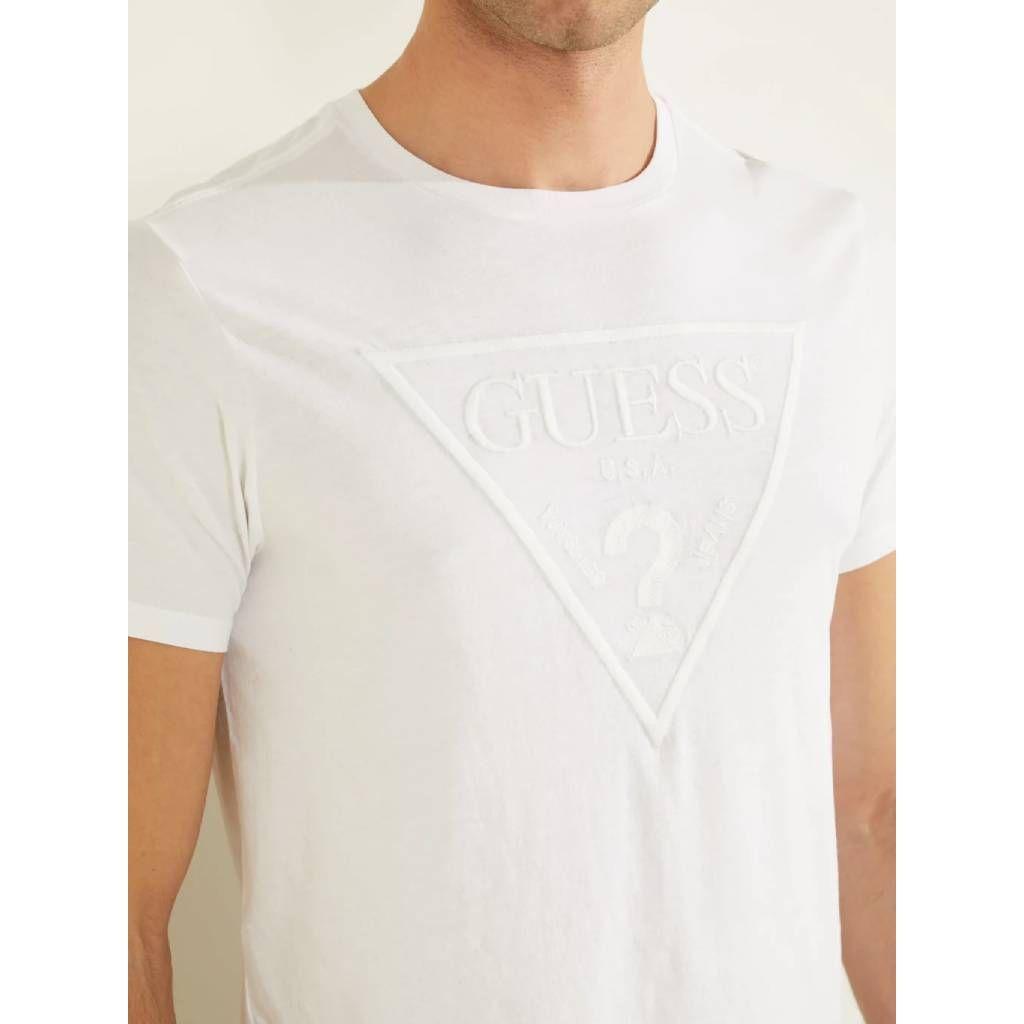 Guess Cotton Embroidered Logo T-shirt 