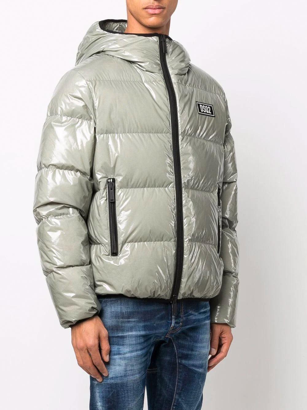 Mens Jackets DSquared² Jackets Save 52% DSquared² Synthetic Hooded Puffer Down Jacket in Green for Men 