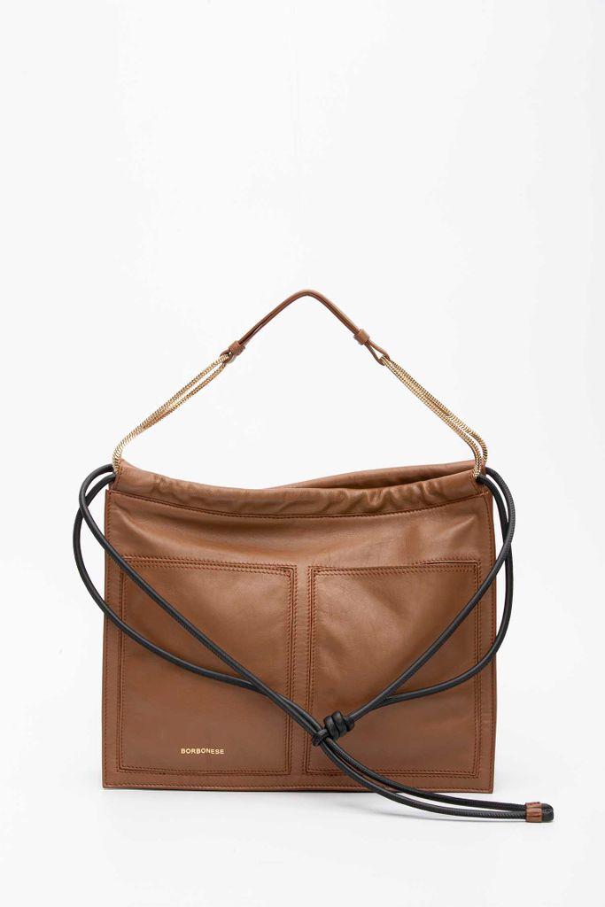 Borbonese - Borsa a spalla e a tracolla Centerfold in nylon Op