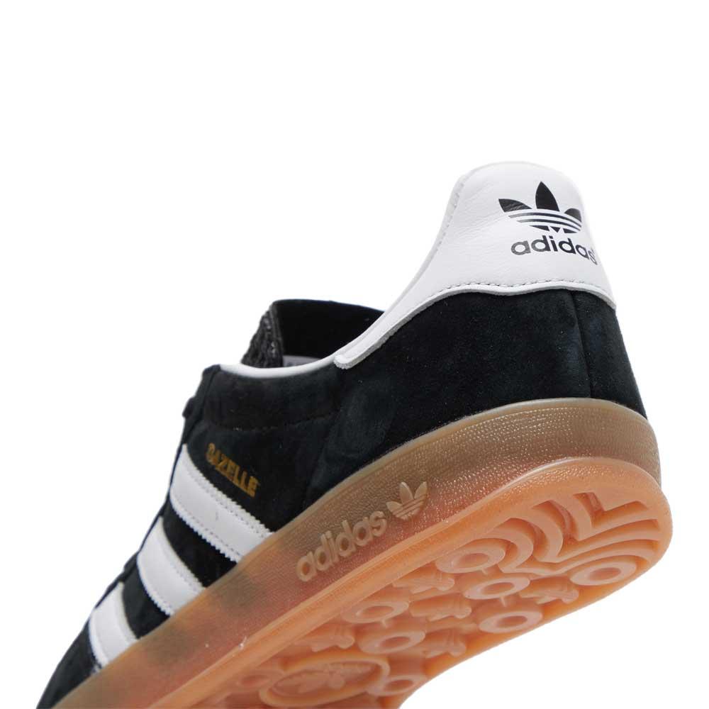 adidas Leather Gazelle Indoor Trainers in Black for Men | Lyst