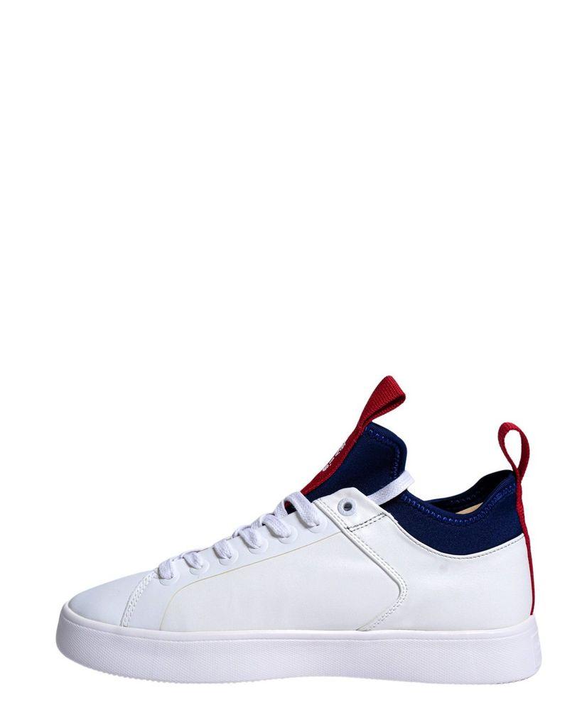 levi white platform trainers