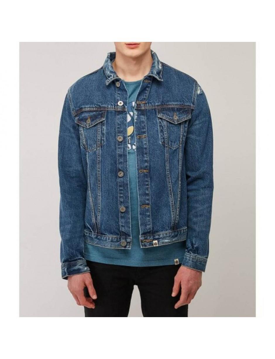 green denim jacket men