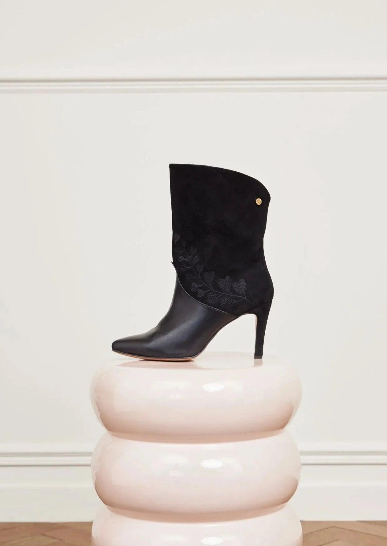 FABIENNE CHAPOT Leather Elle Boots in Black | Lyst