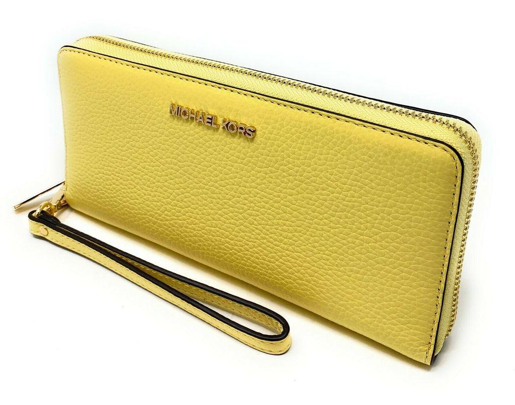 michael kors wristlet yellow