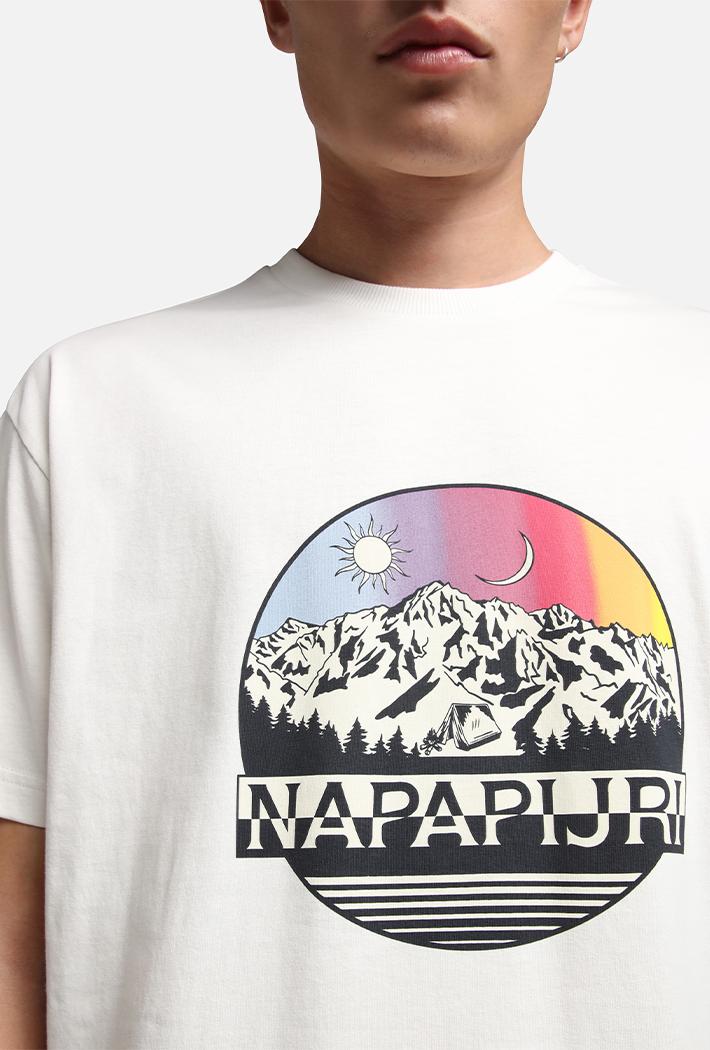 Napapijri SEITEM Logo Print Men's Short Sleeved T-shirt 