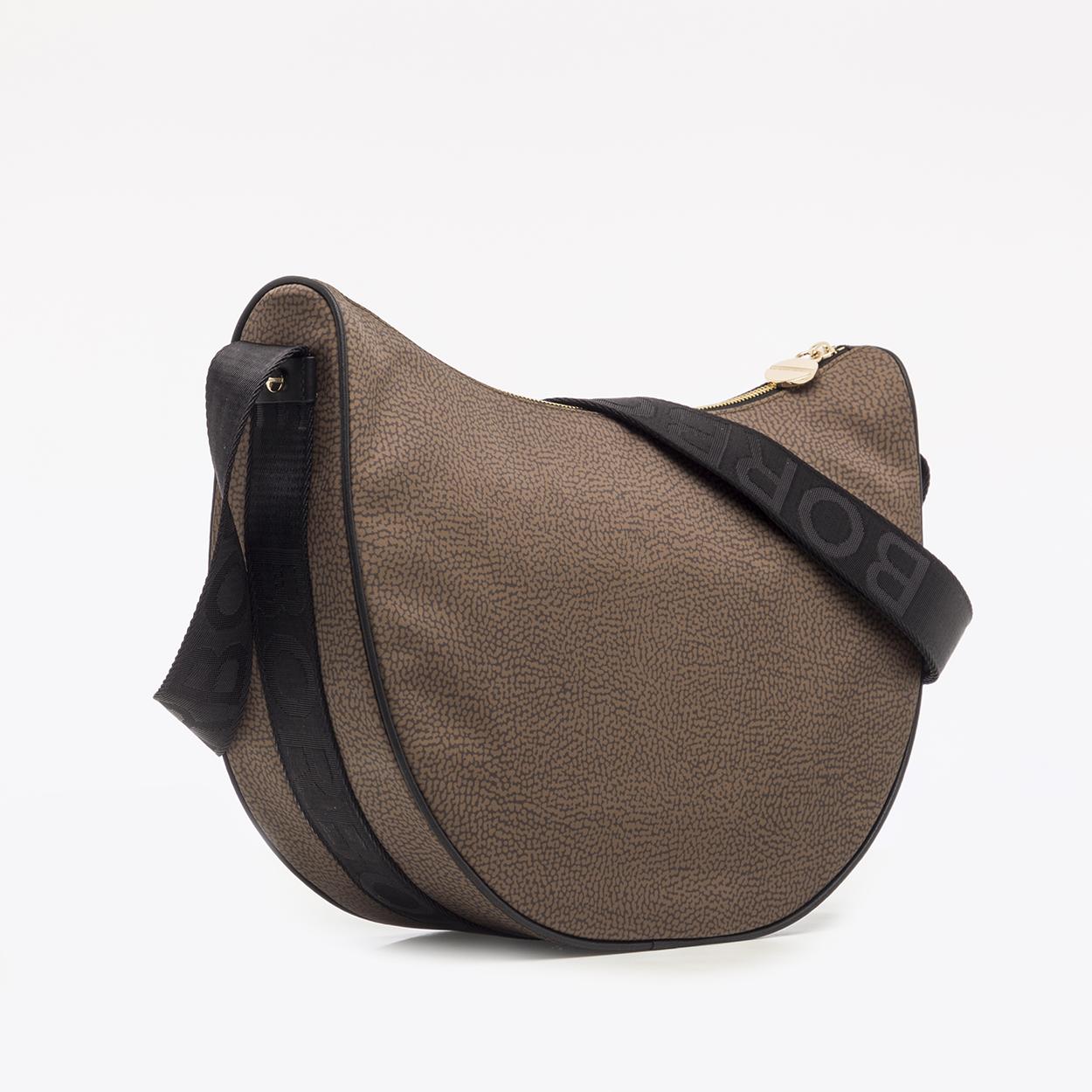 Borbonese Luna Bag Middle in Brown | Lyst