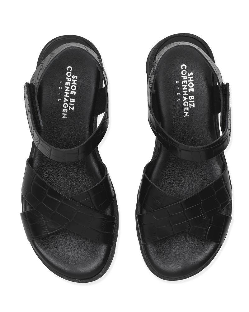 Shoe Biz Copenhagen Leather Shoebiz Tatu Sandals in Black - Lyst
