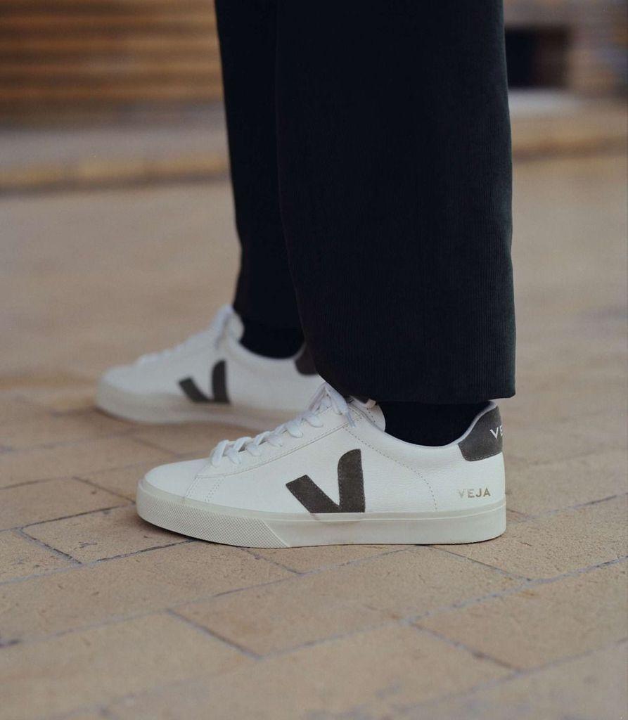 khaki veja trainers