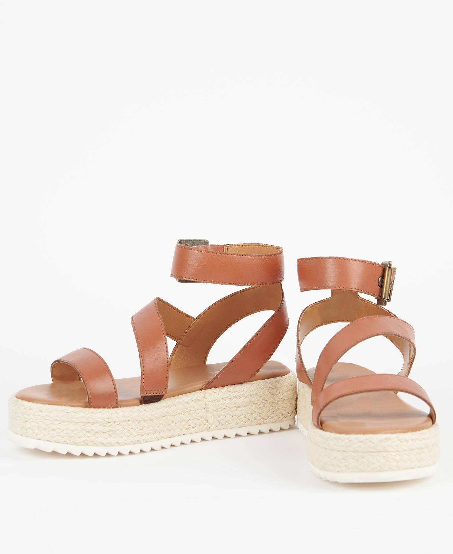 barbour tan sandals