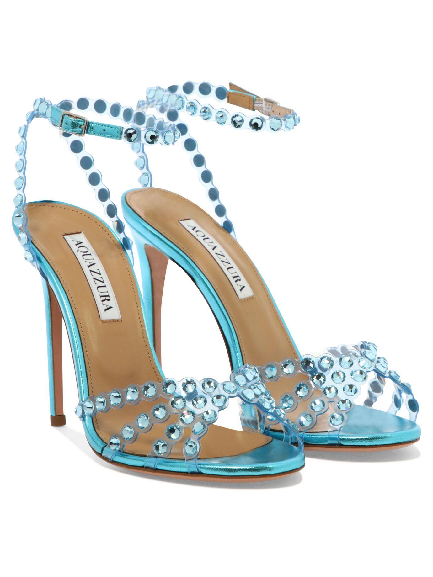 Aquazzura Tequila Plexi Sandals In Light Blue Blue Save 36 Lyst