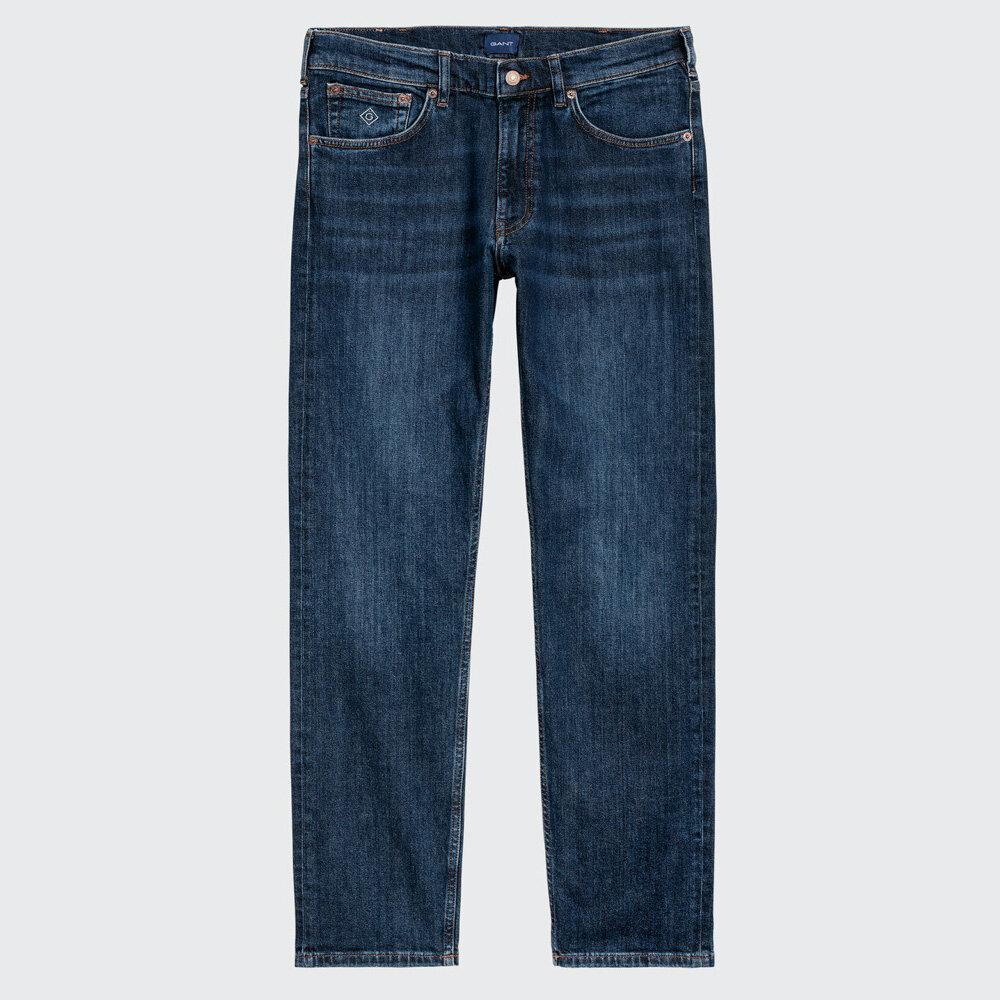 Herren Bekleidung Jeans Jeans mit Gerader Passform GANT Denim Andere materialien jeans in Blau für Herren 
