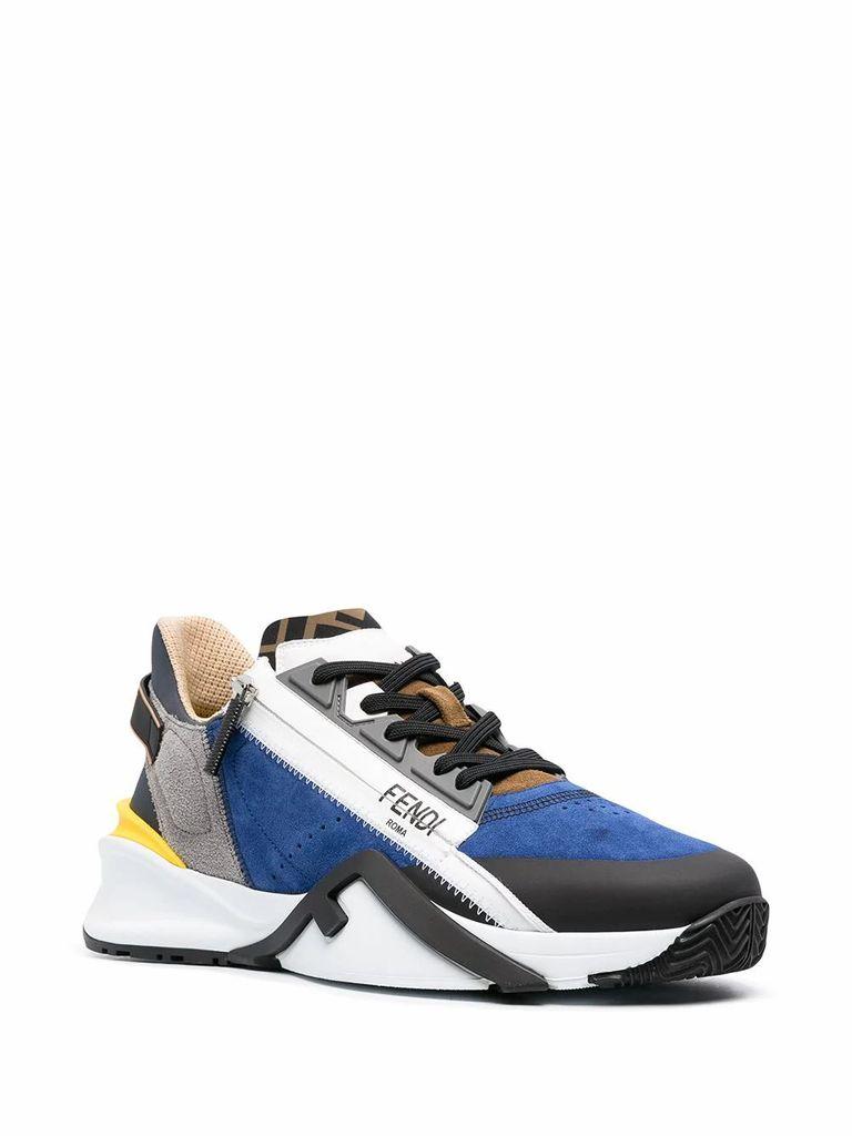 Fendi Men's 7e1392tc0f1d0p Blue Leather Sneakers for Men - Lyst