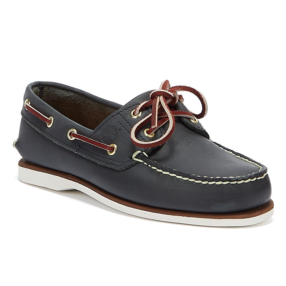 Timberland Leather New Boat Shoe in Navy (Blue) for Men - Save 66% | Lyst