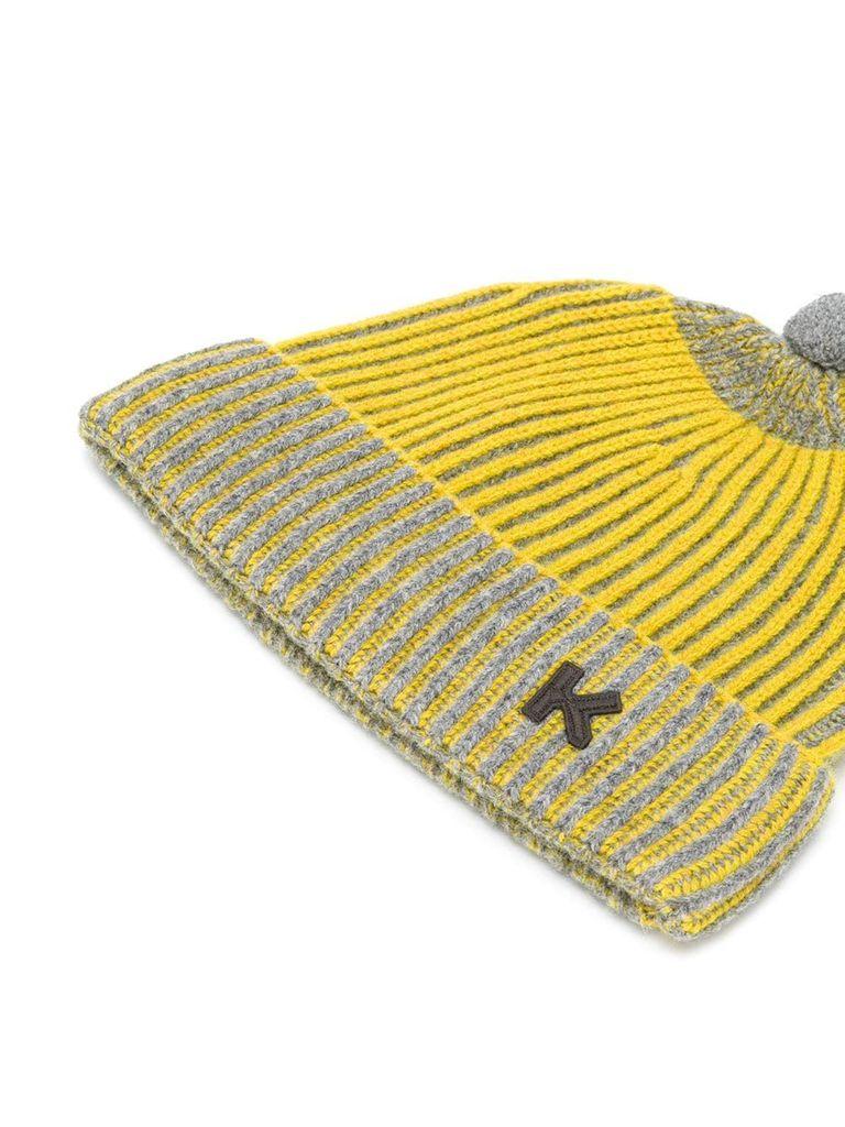 KENZO Men's Fa68bu112kej95 Yellow Wool Hat for Men Lyst