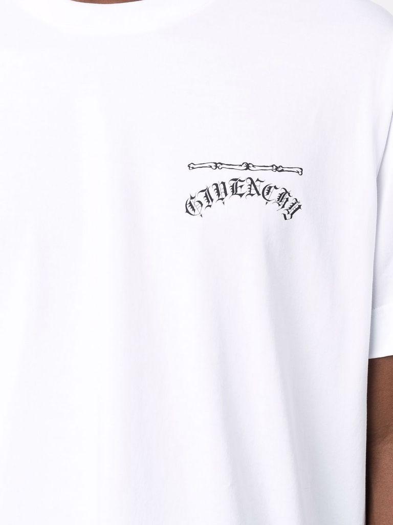 Givenchy Cotton Chain Logo-print Short-sleeve T-shirt in White for 