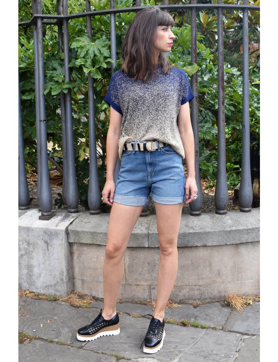 lee mom denim shorts
