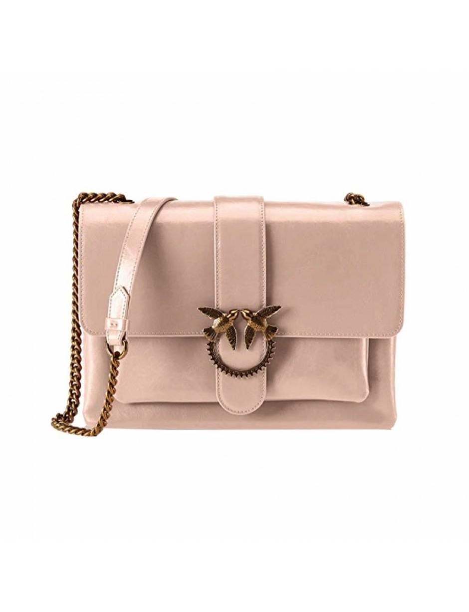 Pinko Leather Bag In Pink - Lyst