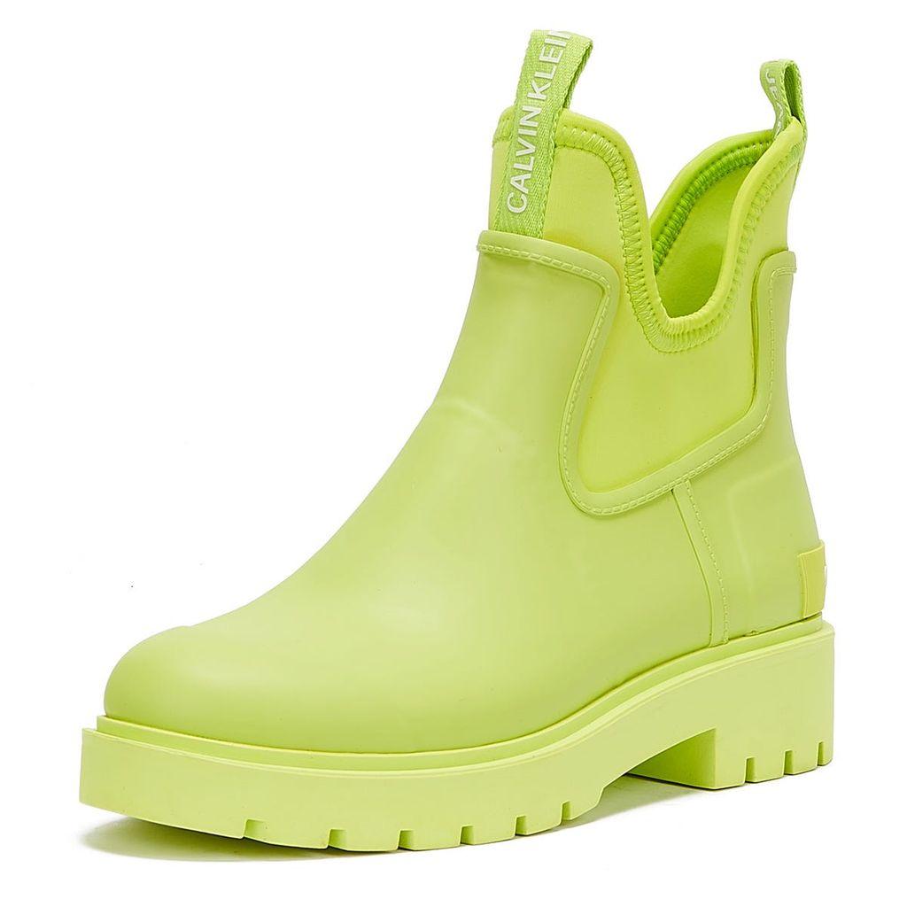 Calvin Klein Rubber Mid Chelsea Acid Lime Rainboots in Green | Lyst