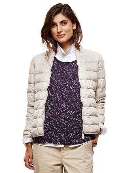 Part Two Synthetic Dark Downie Jacket, Quilted Pattern in White - Lyst