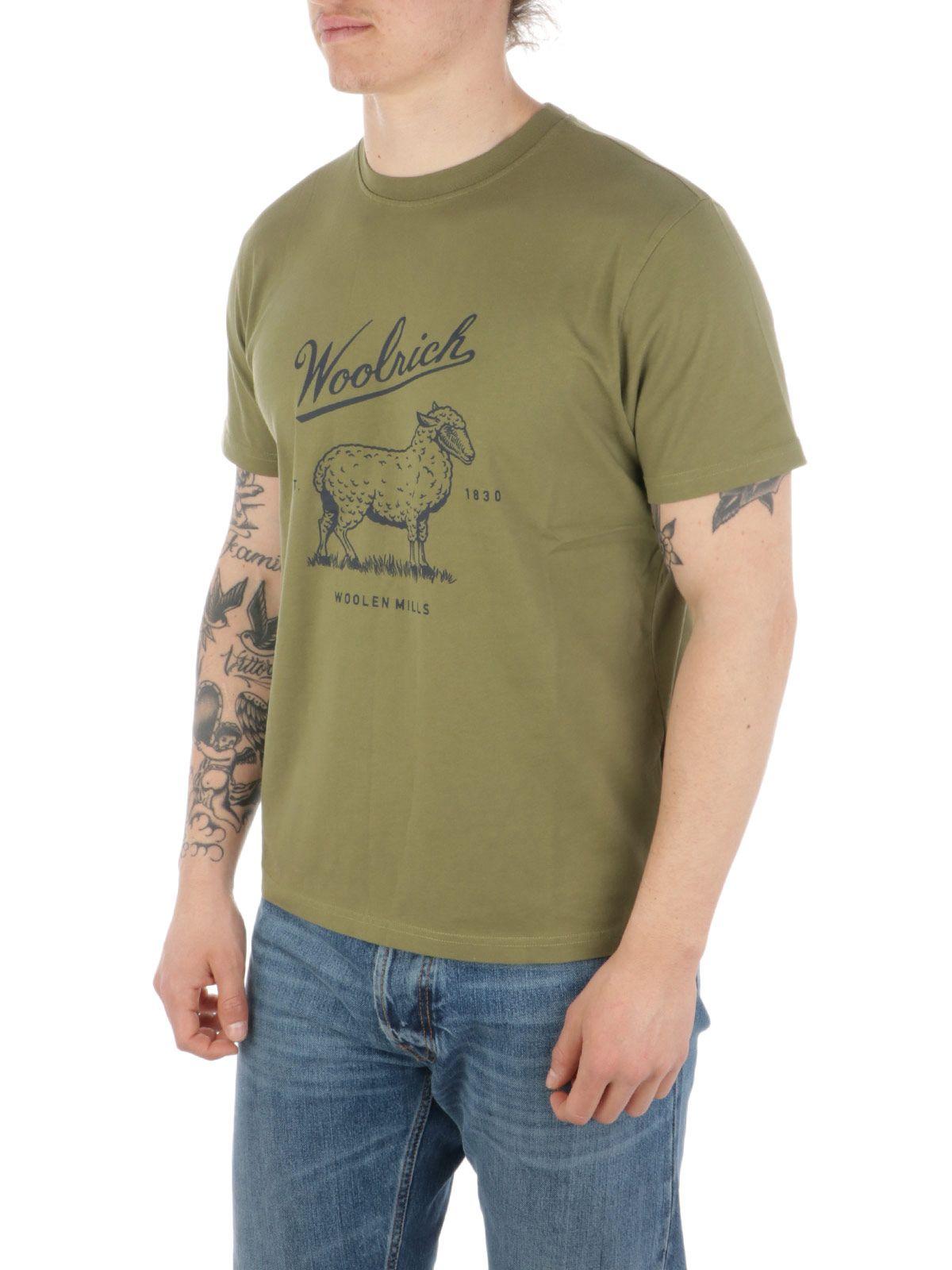 Woolrich Green T-shirt for Men | Lyst