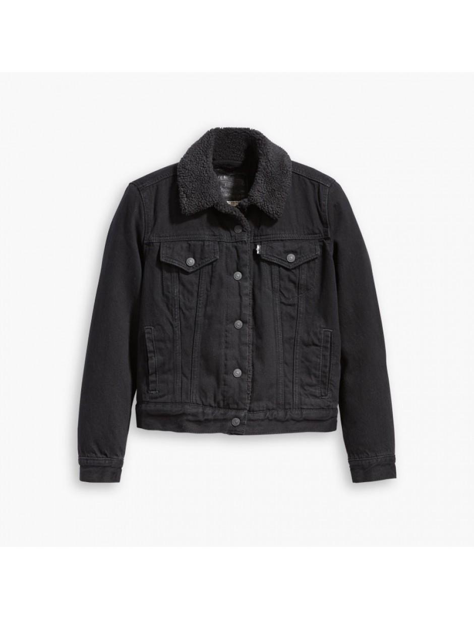 Levi's Levi's Sherpa Jacket Black 36136-0012 | Lyst