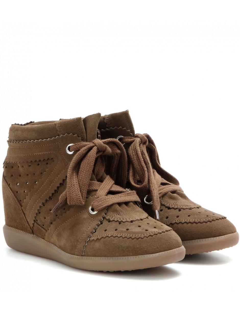 Étoile Isabel Marant Isabel Marant Bobby Suede Sneakers in Brown - Lyst