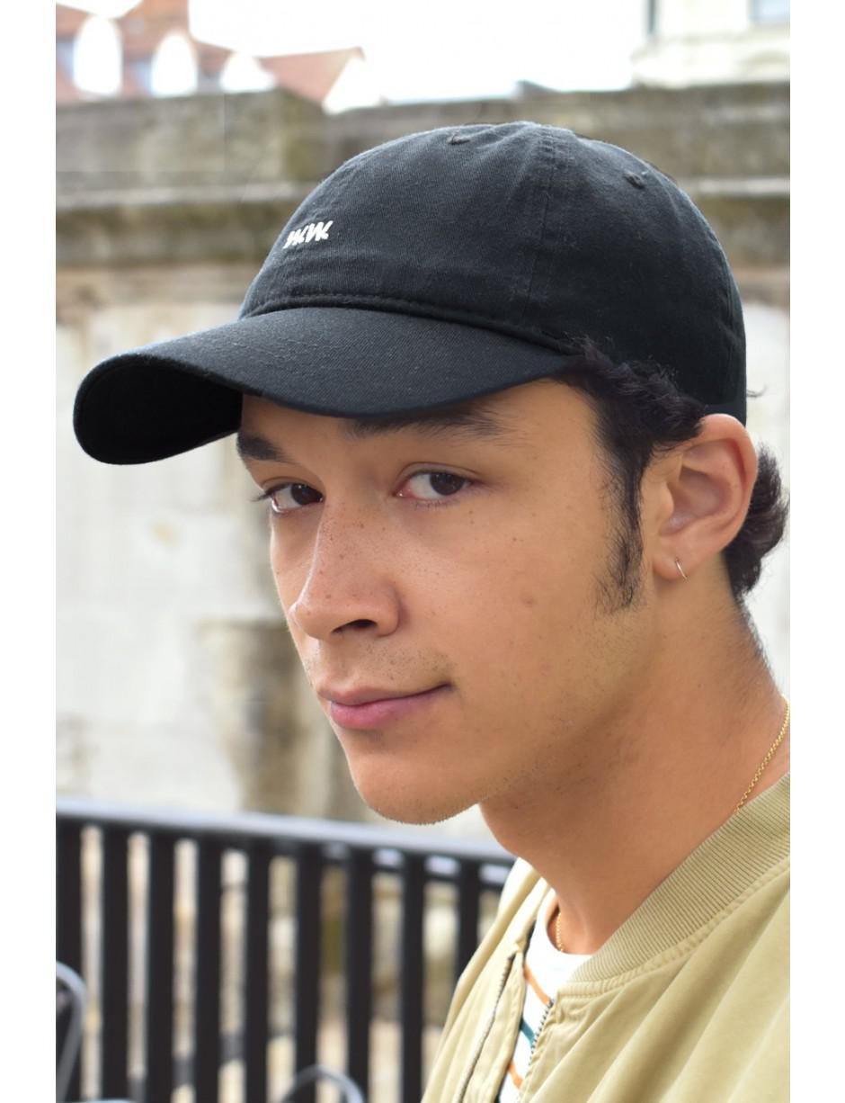 WOOD WOOD Cotton Low Profile Black Cap 