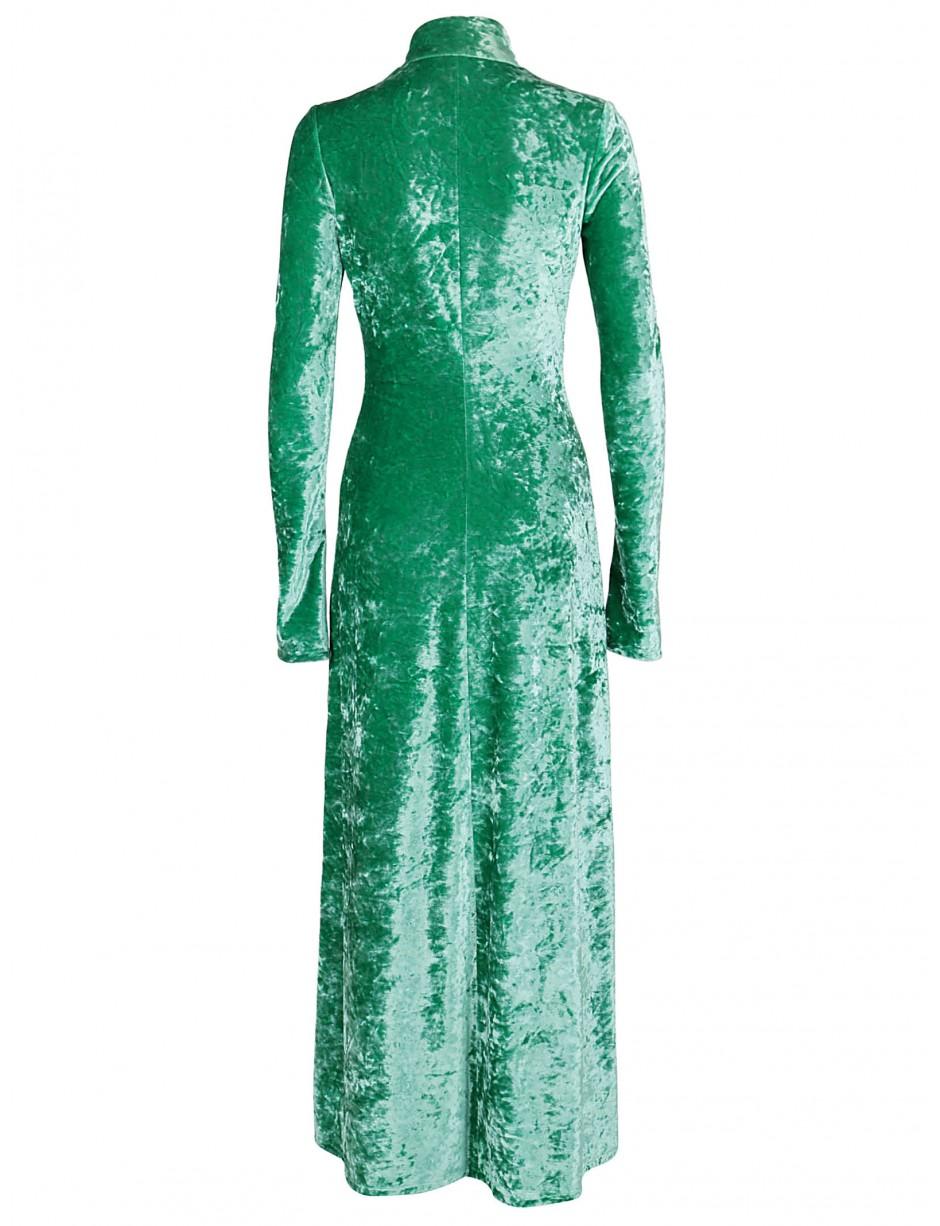 emerald velvet gown