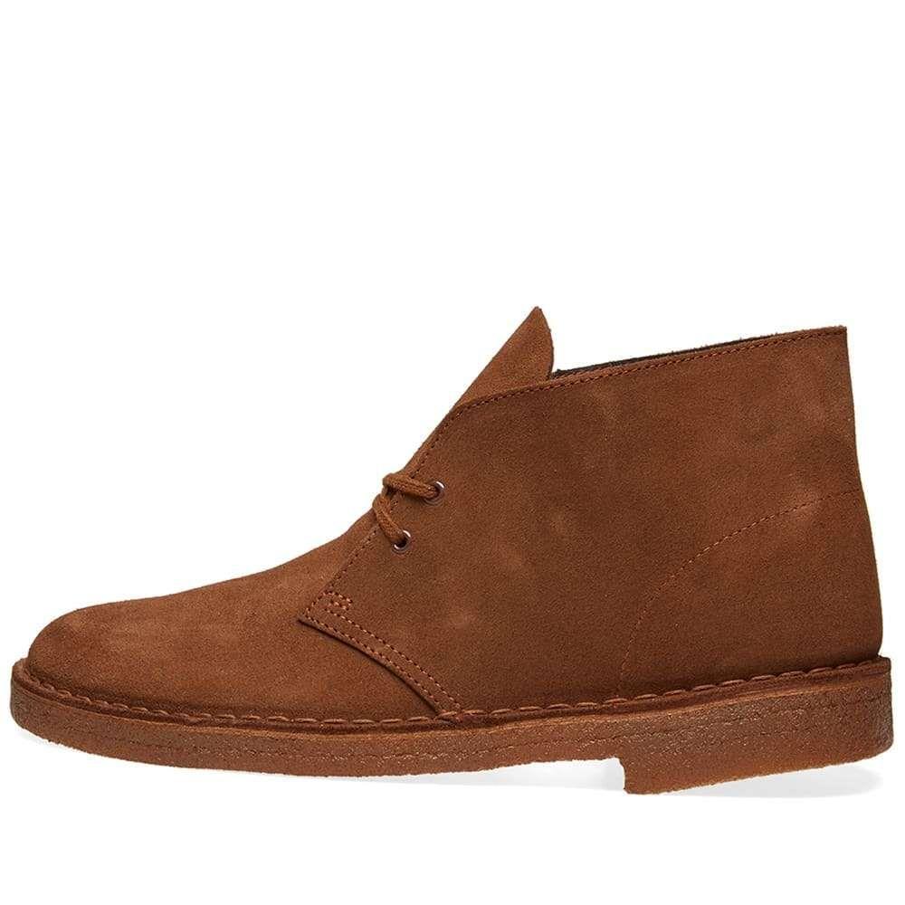 clarks desert boot cola suede