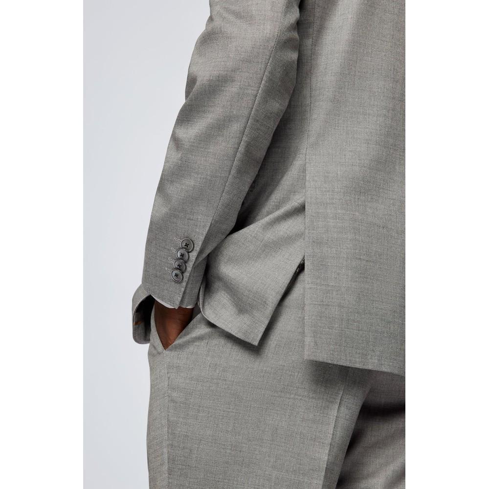 BOSS by HUGO BOSS Wool Slim Fit H-huge-mm-222 Suit in Silver (Metallic) for  Men | Lyst