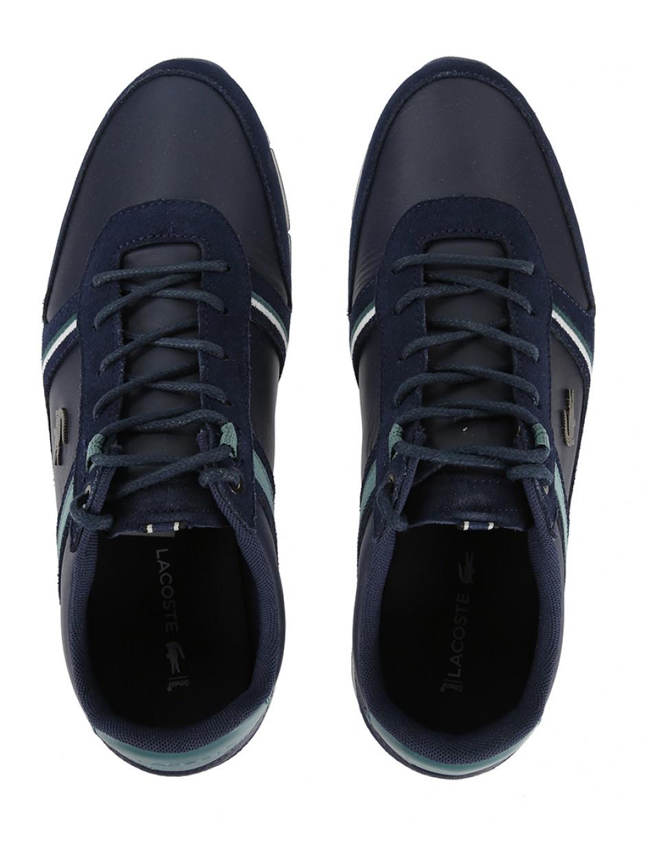 Lacoste Men's Minerva Leather Trainers in Blue for Men - Lyst