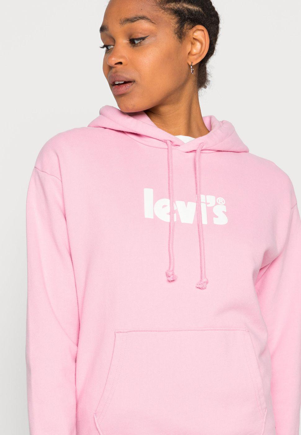 Levi's Cotton Sweatshirts in Pink | Lyst
