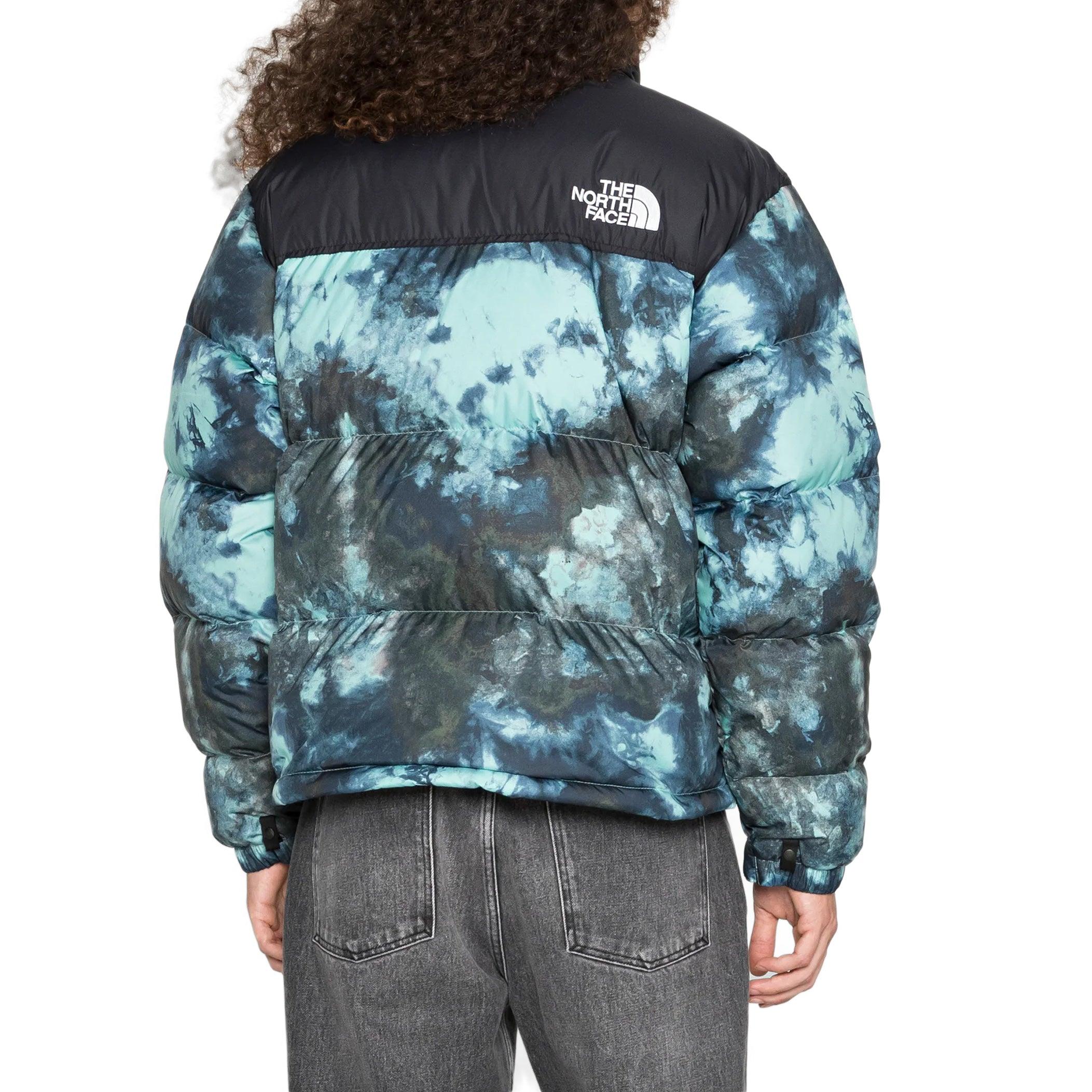 The North Face Jacket M Printed1996 Retro Nuptse Wasabi Ice Dye Print in  Blue - Save 4% | Lyst