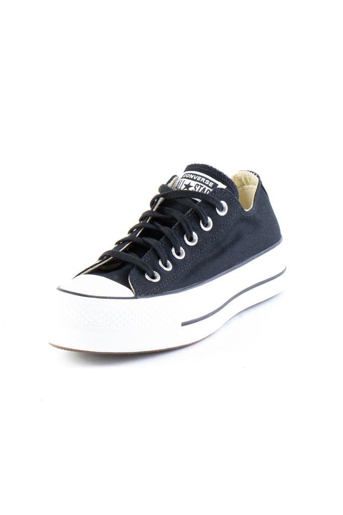 Converse Leather Ctas Lift Ox Sneakers in Black/White/White (Black) - Save  74% - Lyst