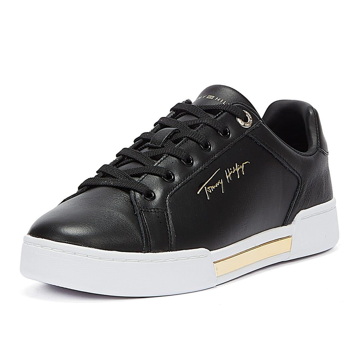 leather elevated tommy sneaker