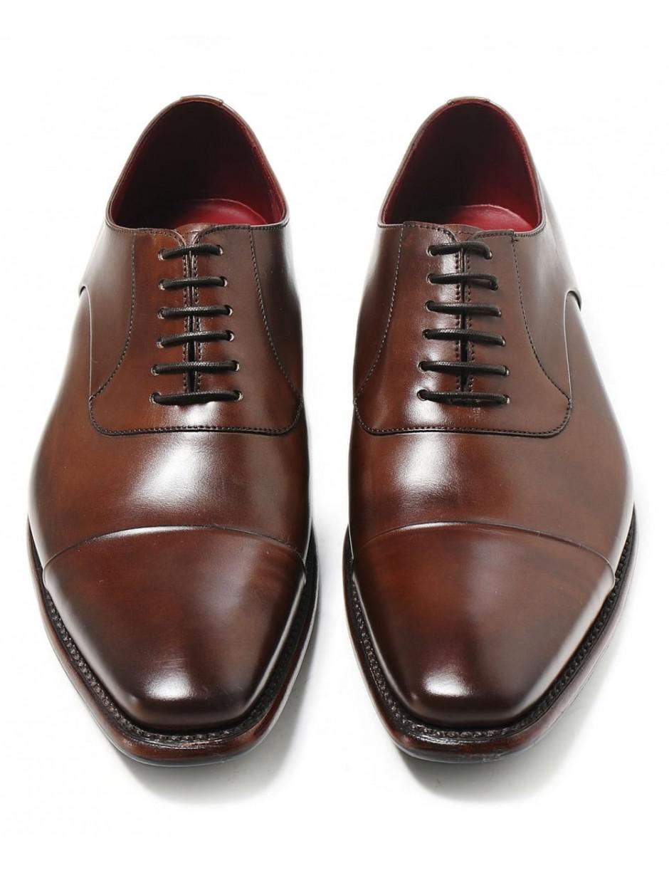 Loake Leather Snyder Oxford Shoes in Dark Brown (Brown