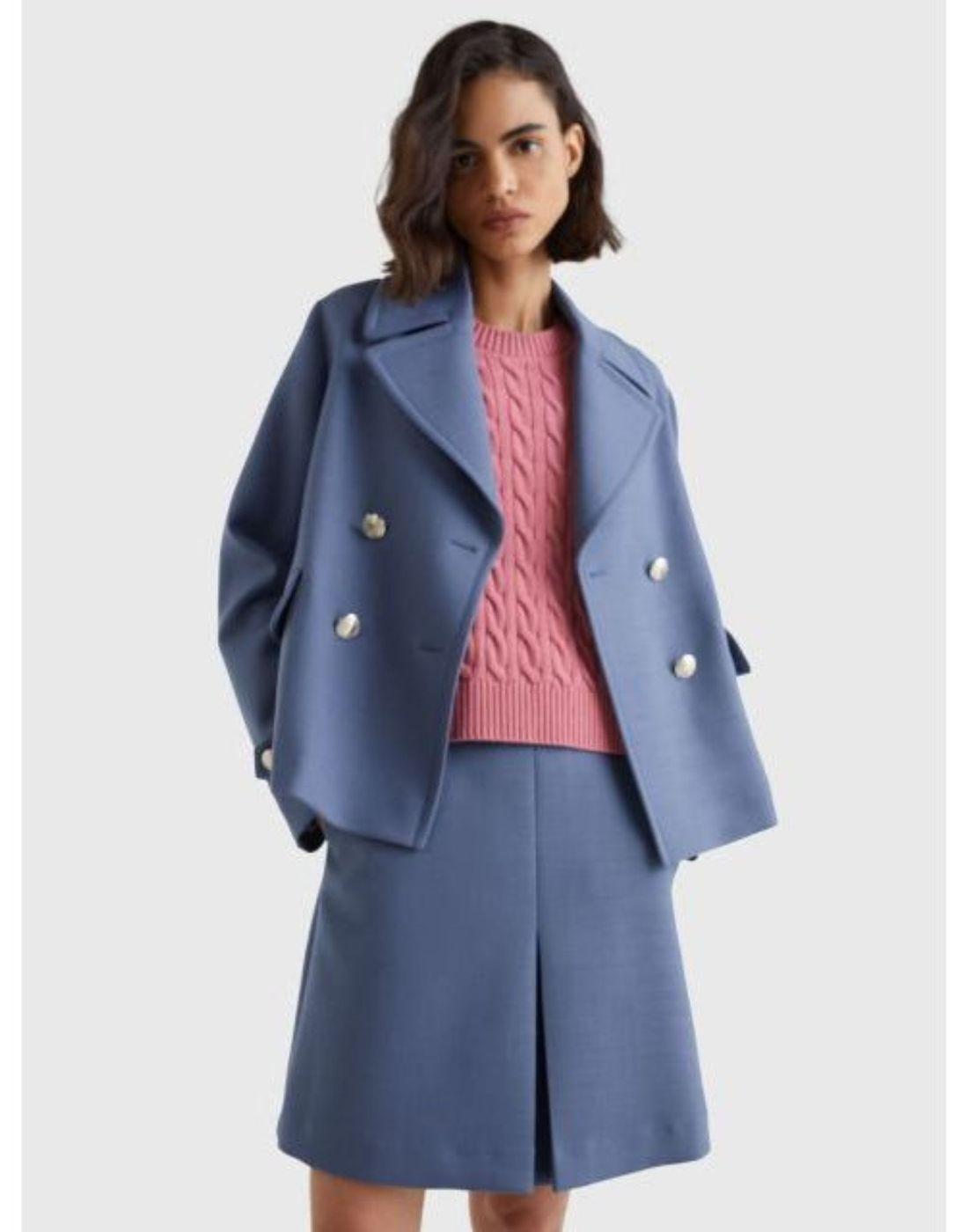 Tommy Hilfiger Cappotto Peacoat Db in Blue | Lyst
