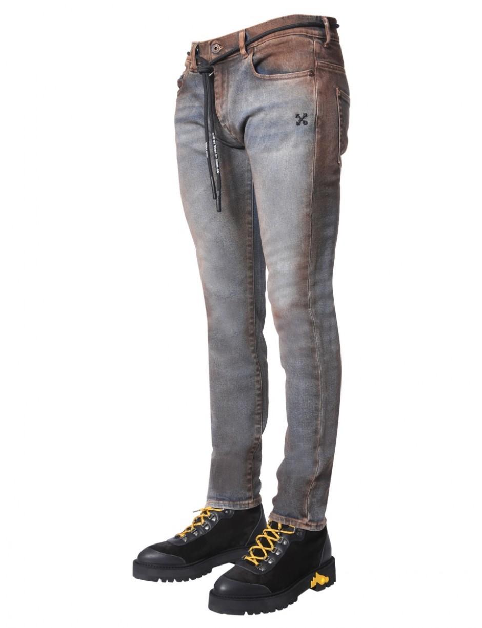 OffWhite c/o Virgil Abloh Denim Skinny Fit Jeans for Men Lyst